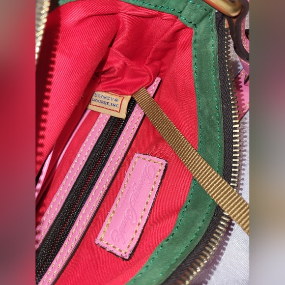 Dooney And Bourke Pink Florentine Leather Crossbody Bag - Picture 12 of 14